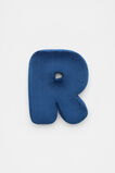 Blue Velvet Initial Cushion  R  hi-res
