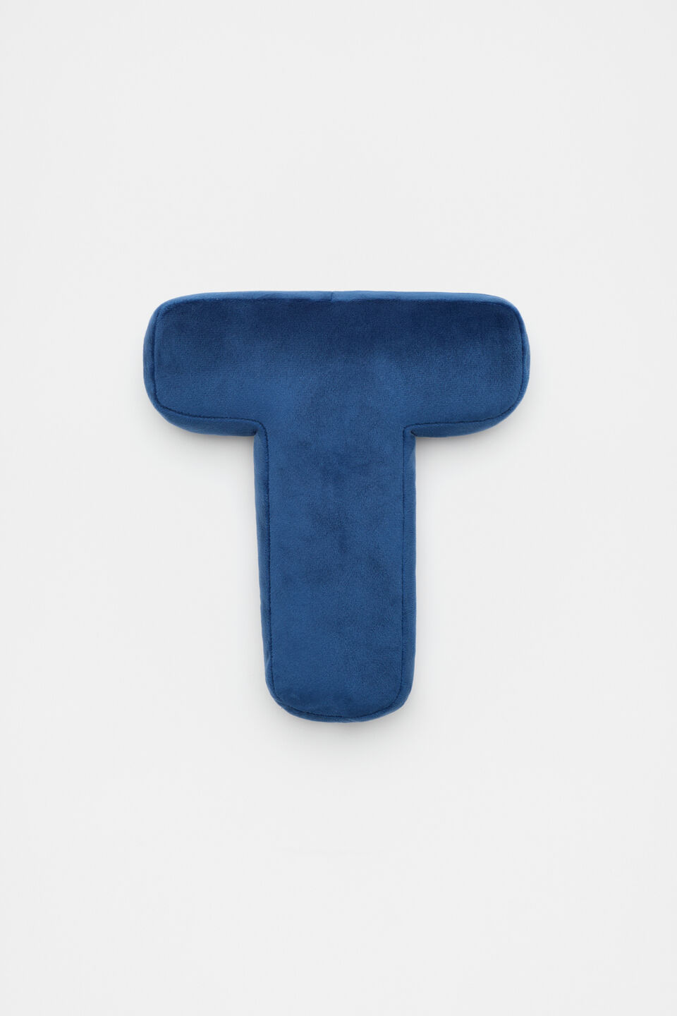 Blue Velvet Initial Cushion  T