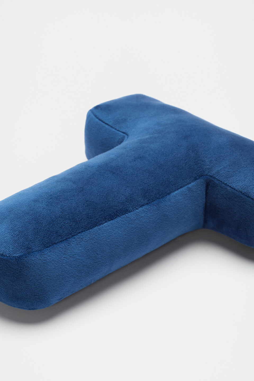 Blue Velvet Initial Cushion  T