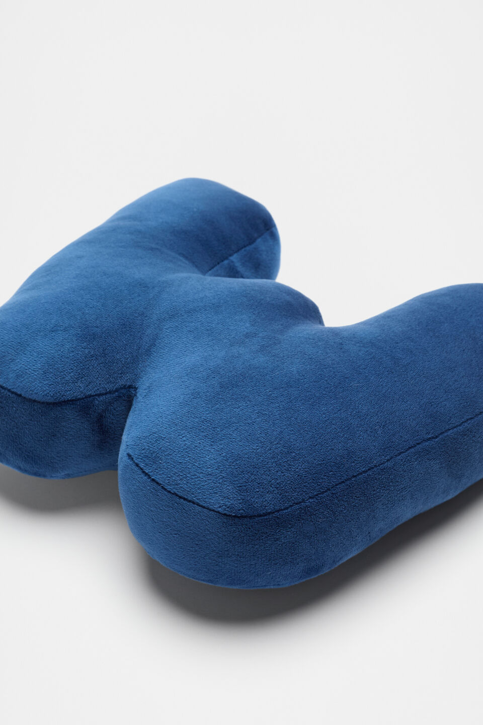 Blue Velvet Initial Cushion  W