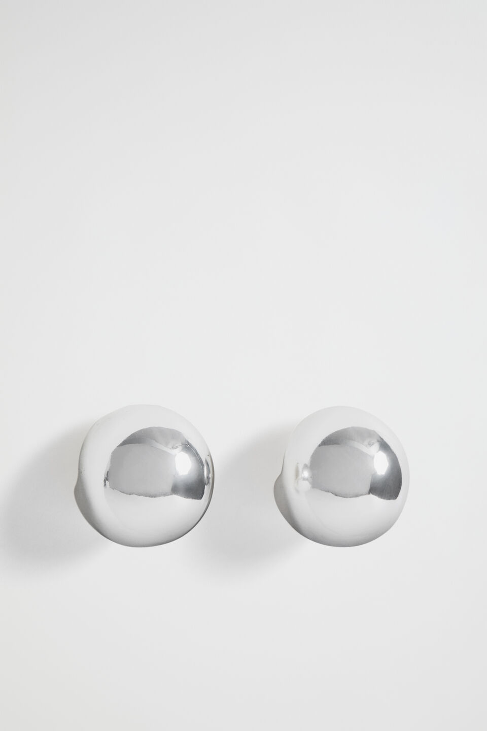 Sphere Hoop  Silver