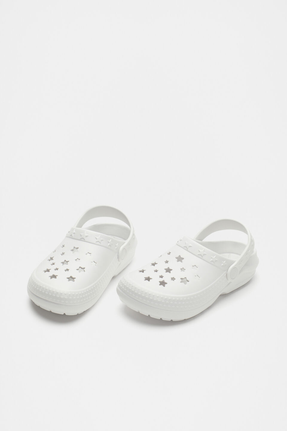 Star Moulded Clog  White