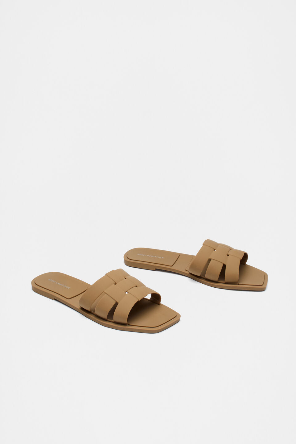 Woven Moulded Slide  Cinnamon Spice