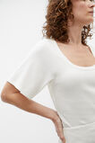 Scoop Neck Tee  Cloud Cream  hi-res