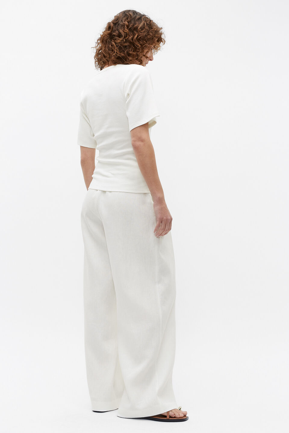 Scoop Neck Tee  Cloud Cream