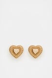 Heart Stud  Gold  hi-res