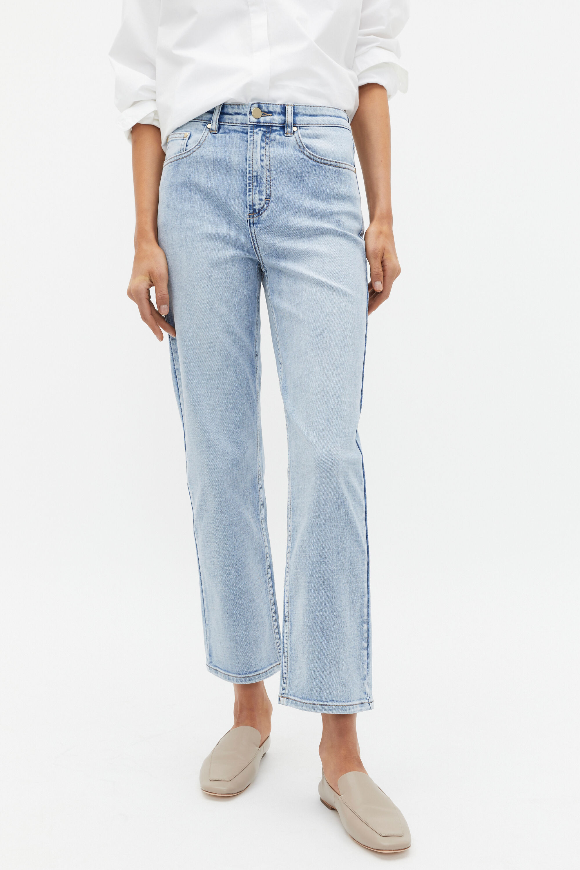 Core Straight Leg Stretch Jean| Mid Blue Wash | Seed Heritage