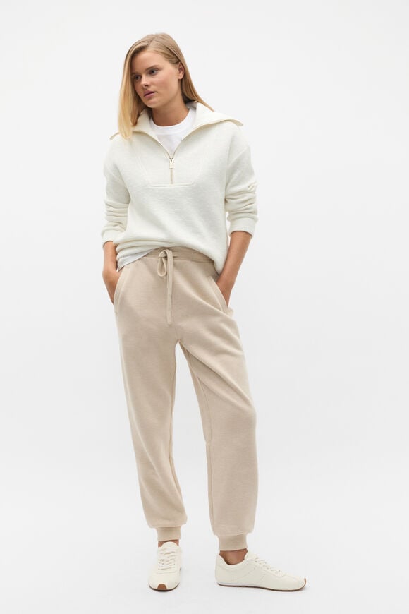 Textured Twist Sweat  Cloud Cream Twist  hi-res