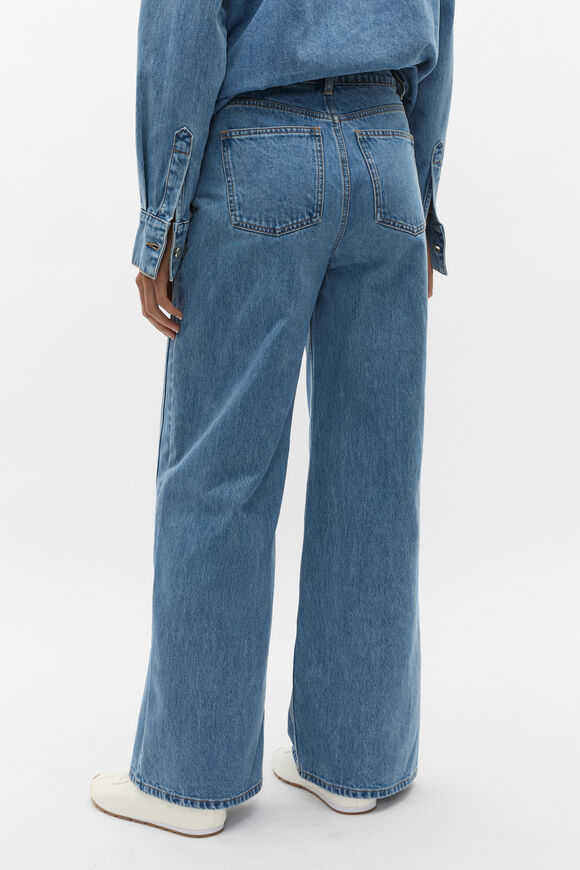 Denim Side Panel Jean  Ice Blue Wash  hi-res