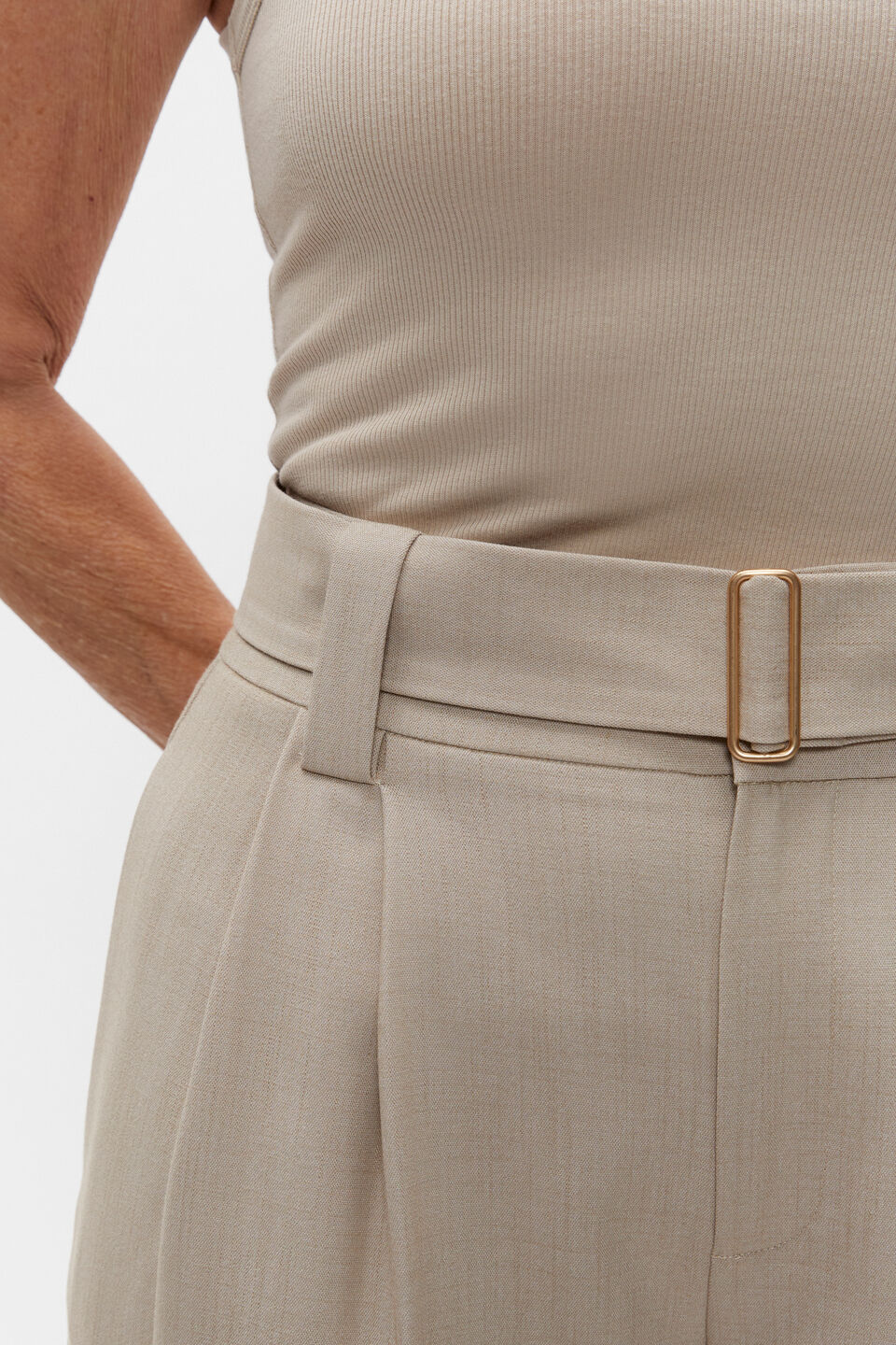 Tailored Utility Suit Pant  Cool Sand