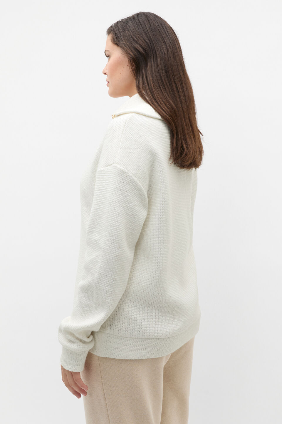 Textured Twist Sweat  Cloud Cream Twist