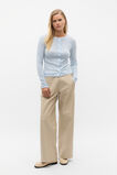 Australian Merino Cardigan  Ice Blue Marle  hi-res