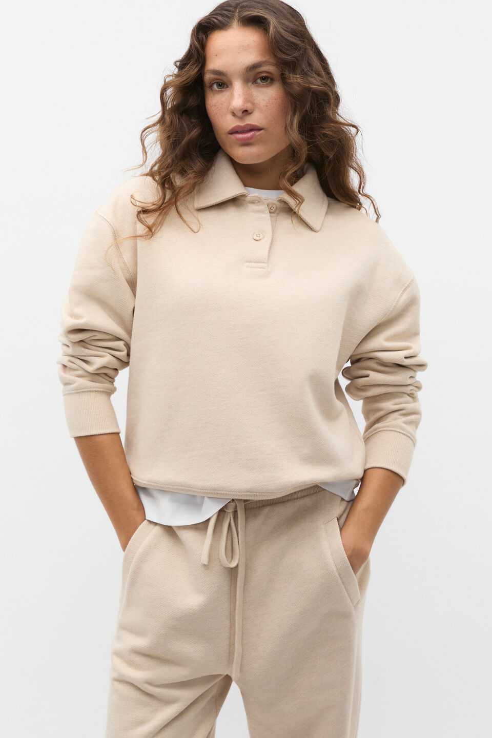 Terry Polo  Latte Marle