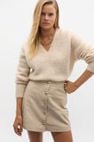  Lofty V Neck Slouch Knit  Latte Marle  hi-res
