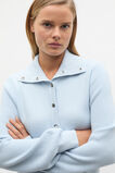 Double Knit High Neck Button Through  Ice Blue  hi-res