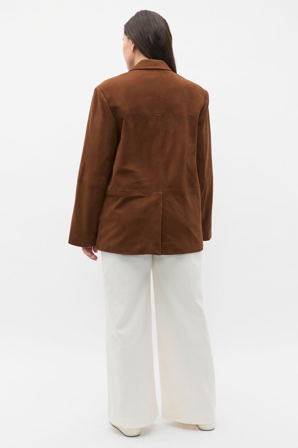 Suede Blazer  Maple