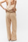 Core Linen Wide Leg Tie Pant  Nougat  hi-res