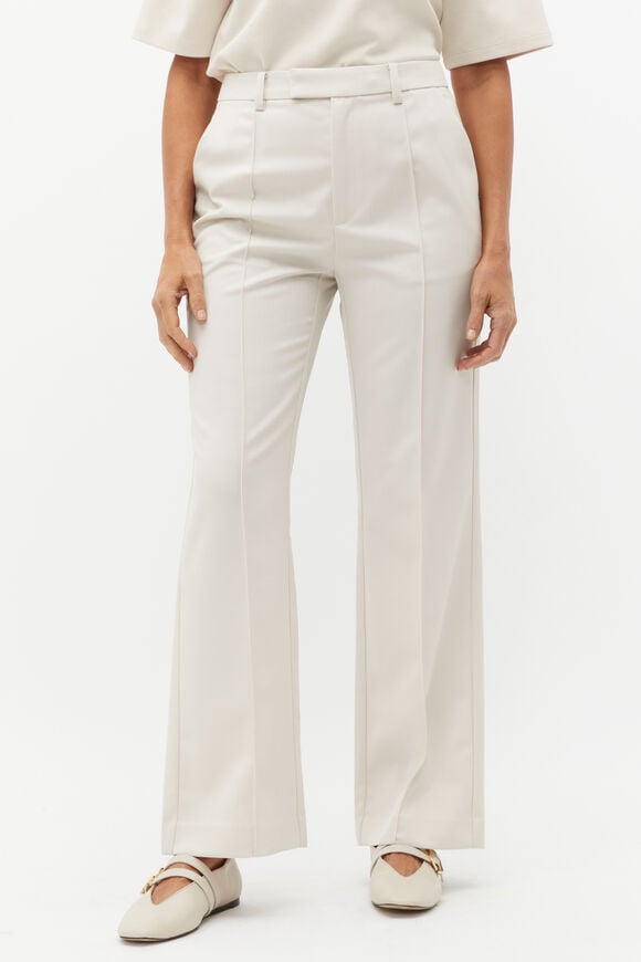 Wool Blend Tailored Pant  Oat  hi-res