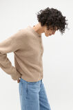 Merino Button Up Knit Cardigan  Cookie Marle  hi-res