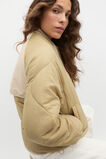 Colour Block Puffer Jacket  Cashew Multi  hi-res