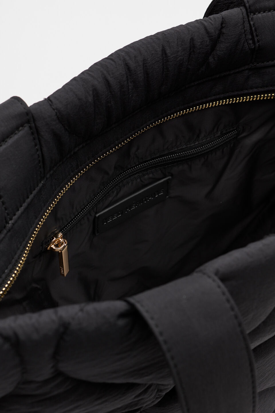 Quilted Tote  Black