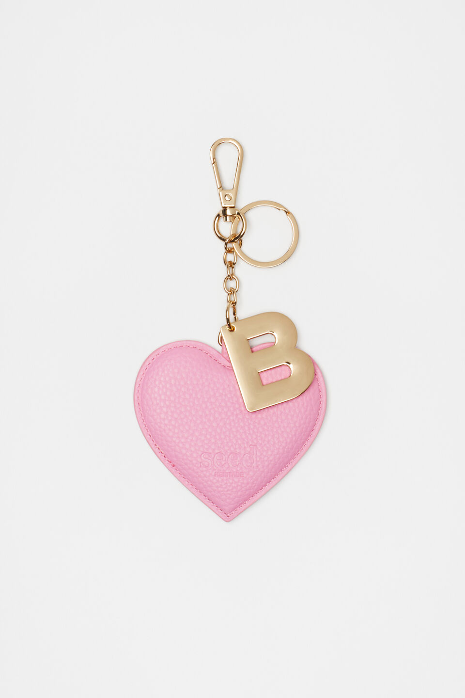 Heart Initial Keyring  B