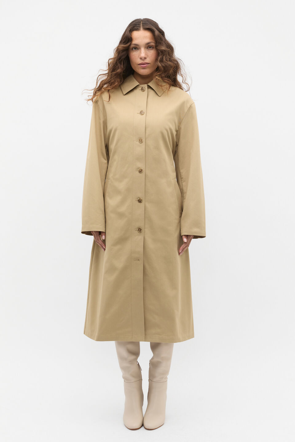 Twill Cape Jacket  Cashew
