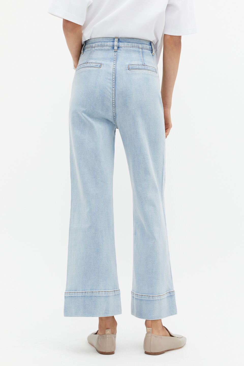 Core Wide Leg Pocket Jean  Pacific Wash