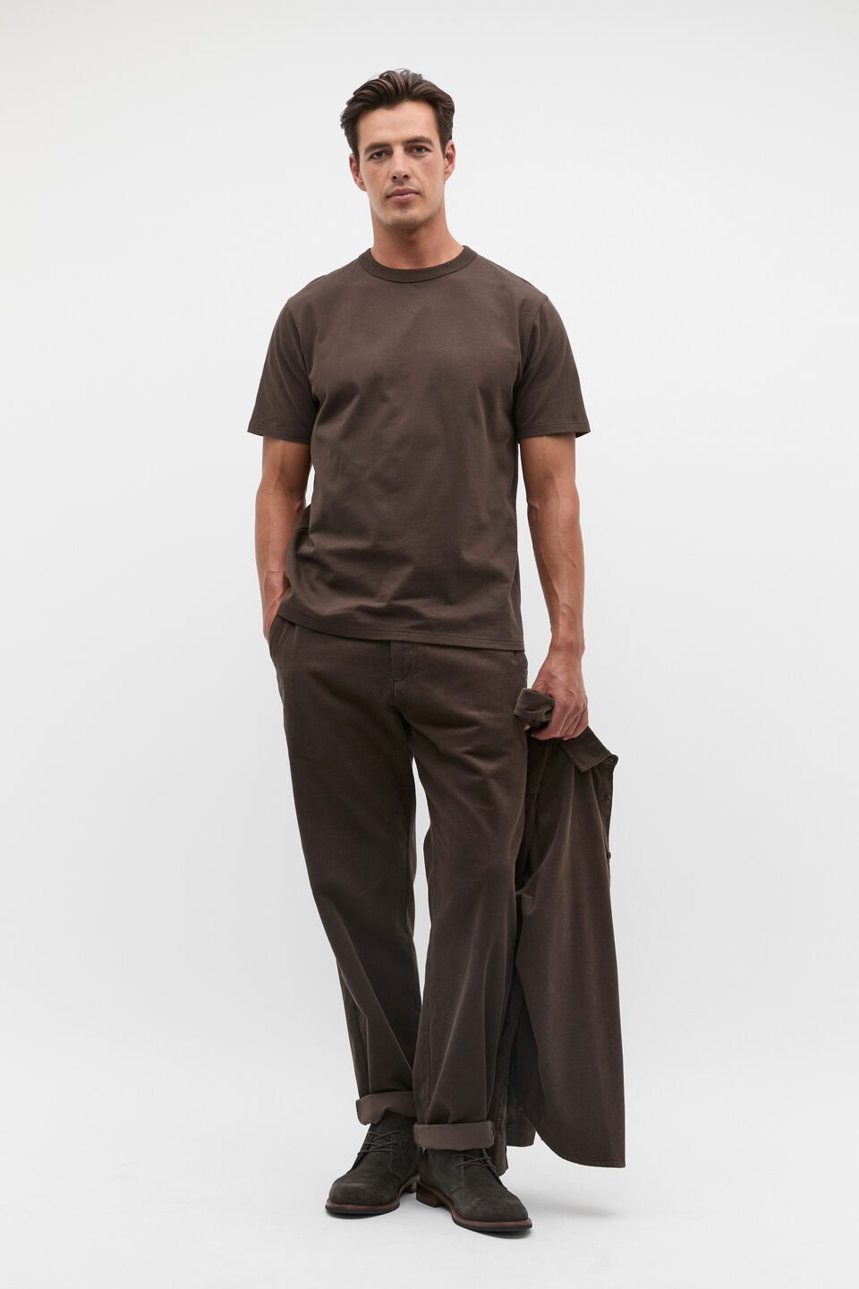 Crew Tee  Dark Espresso