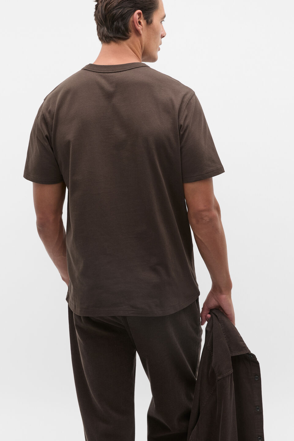 Crew Tee  Dark Espresso