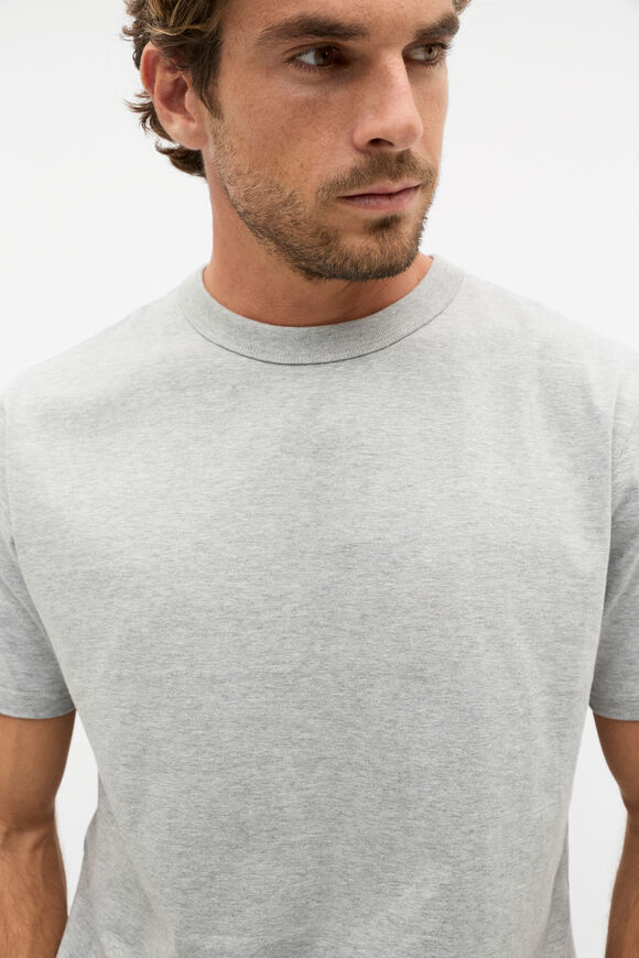 Crew Tee  Grey Marle  hi-res