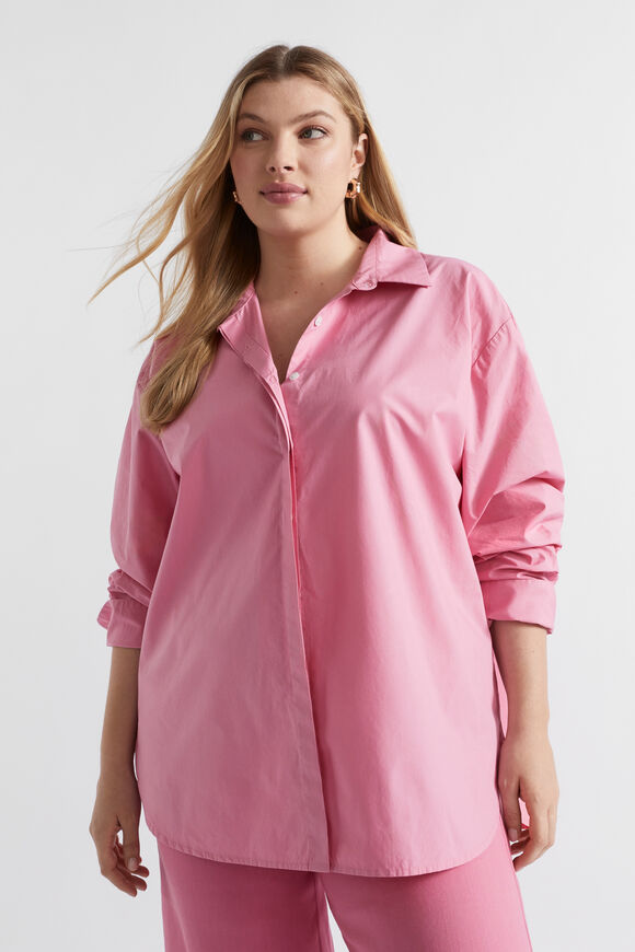 Poplin Classic Shirt  Rosewood  hi-res