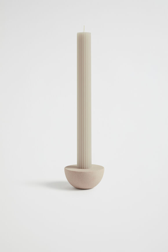 Cleo Round Candle Holder  Blush  hi-res