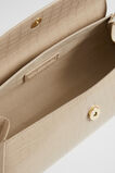 Structured Shoulder Bag  Champagne Beige Croc  hi-res