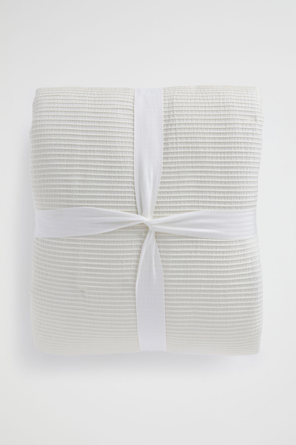 Nia Pleat Coverlet  Cloud Cream