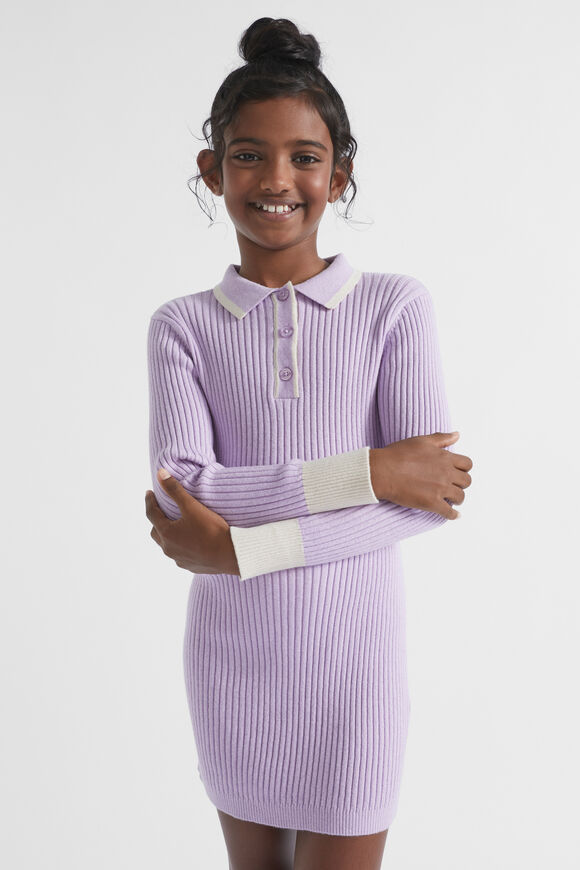 Rib Knit Dress  Orchid  hi-res