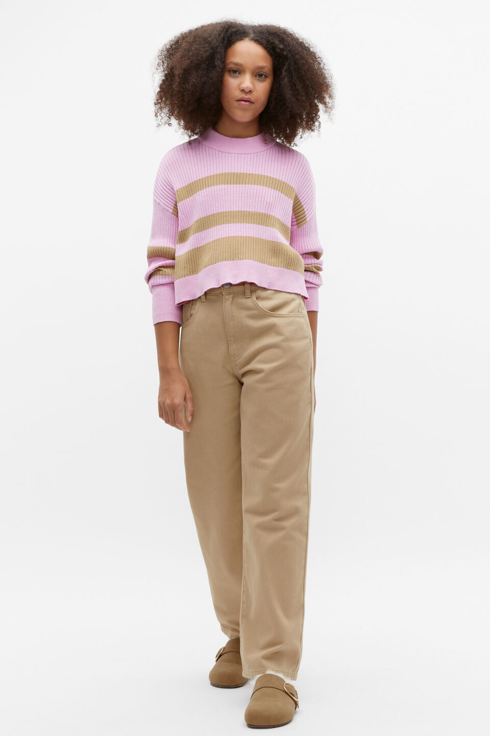 Wide Leg Jean  Caramel