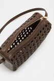 Leather Woven Shoulder Bag  Affogato  hi-res