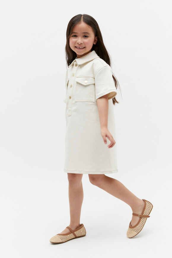 Pocket Denim Dress  Milk  hi-res