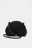 Framed Woven Pouch  Black  hi-res
