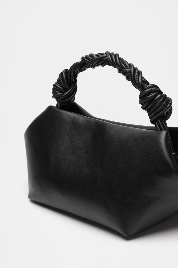 Braided Shoulder Bag  Black  hi-res