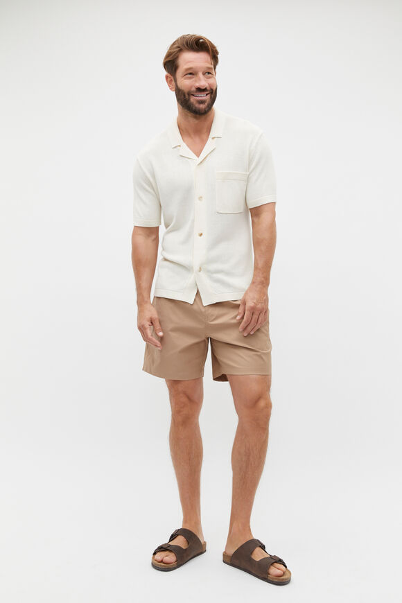 Knit Shirt  Chalk Marle  hi-res