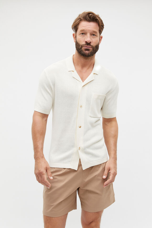 Knit Shirt  Chalk Marle  hi-res