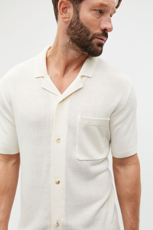 Knit Shirt  Chalk Marle  hi-res