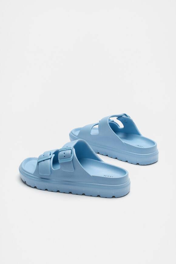 Moulded Double Buckle Slide  Sky Blue  hi-res