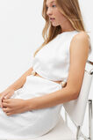 Bead Detail Cut Out Dress  Whisper White  hi-res