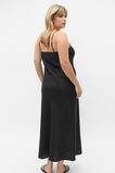 Core Linen Square Neck Slip Dress  Black  hi-res