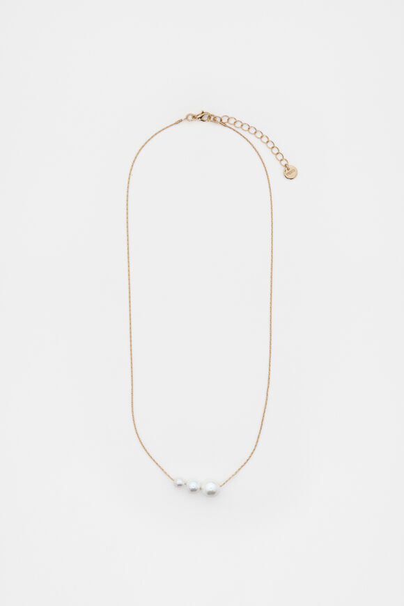 Pearl Neck  Gold  hi-res