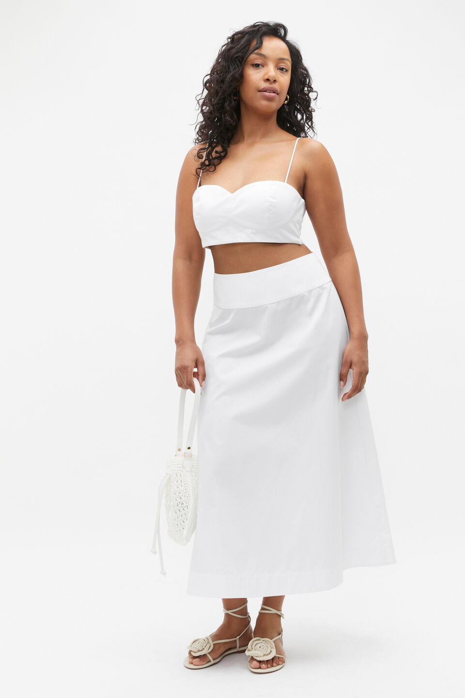 Rosette Balconette Top  Whisper White