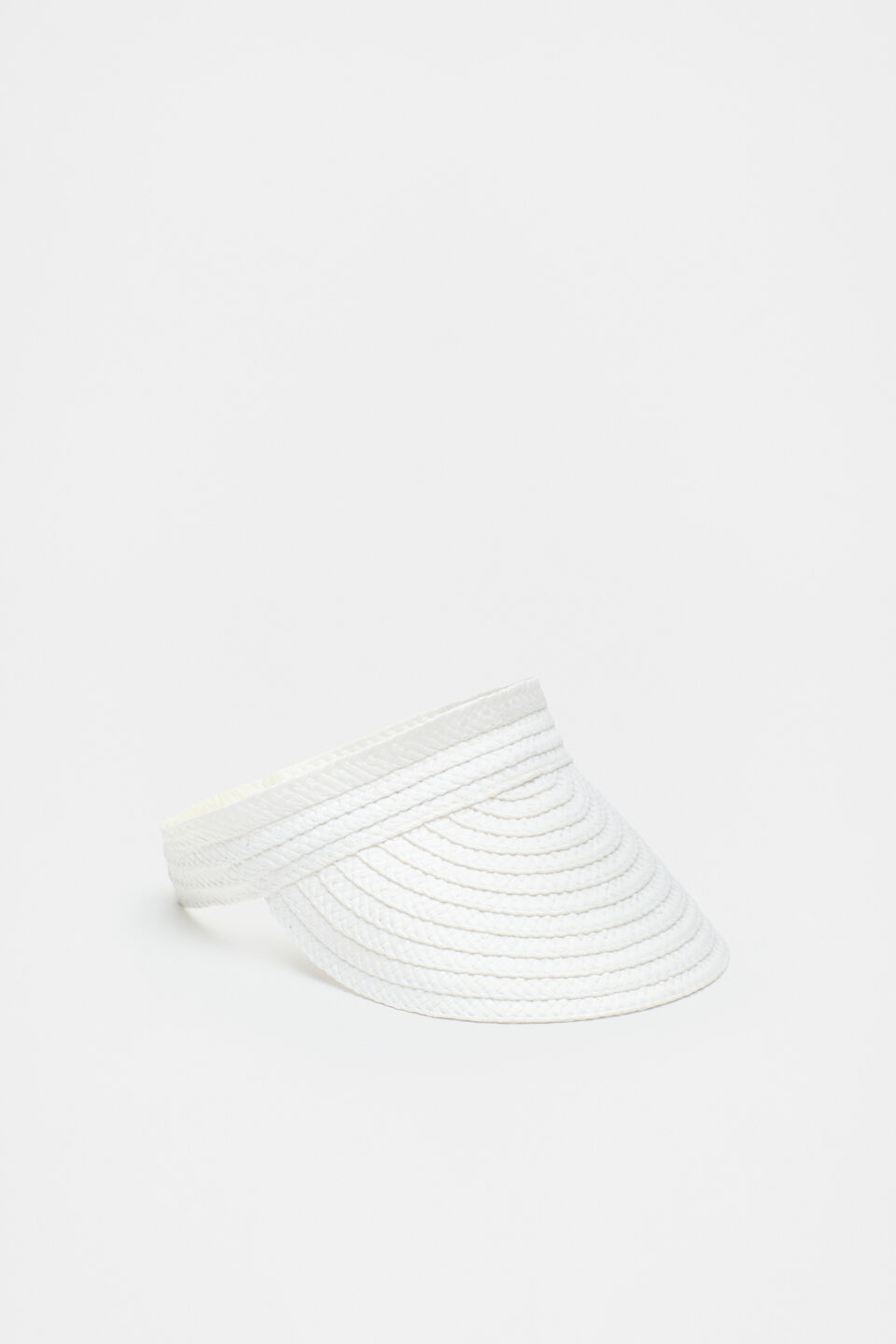 Woven Wrap Visor  White